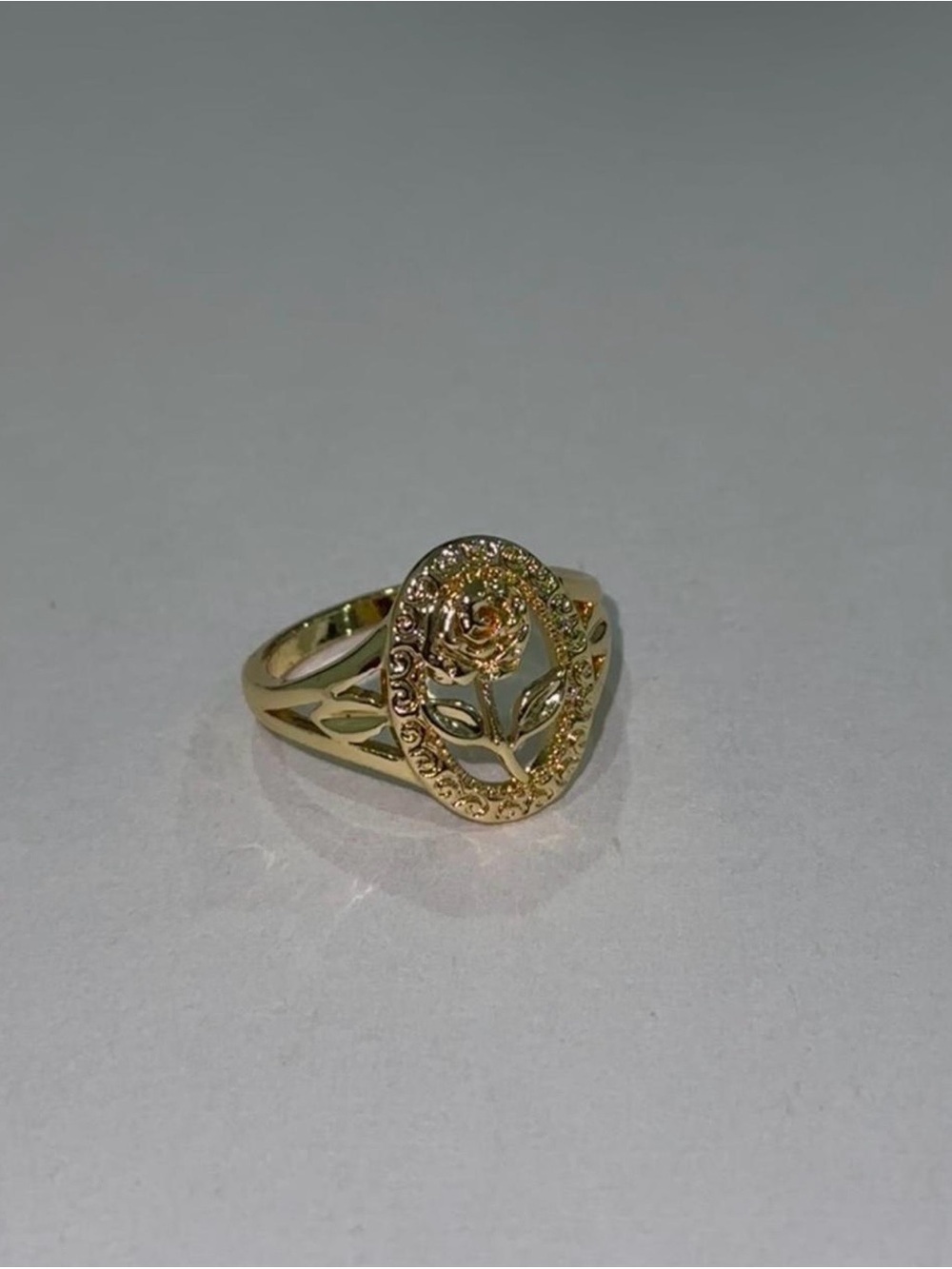 Vintage Style Gold Rose Ring